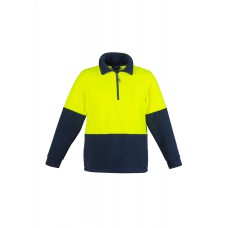 Unisex Hi Vis Half Zip Fleece Jumper