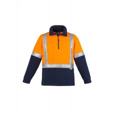 Mens Hi Vis Fleece Jumper - Shoulder Taped