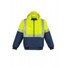 Mens HI Vis Quilted Flying Jacket