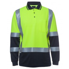 Hi Vis L/S D+N H Pattern Trad Polo