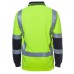 Hi Vis L/S D+N H Pattern Trad Polo