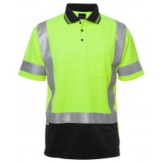 Hi Vis S/S D+N H Pattern Trad Polo