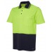 Hi Vis Non Cuff S/S Cotton Back