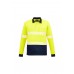 Unisex Hi Vis Segmented L/S Polo - Hoop Taped Unisex Hi Vis Segmented L/S Polo - Hoop Taped