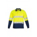 Mens Hi Vis Spliced Polo - Long Sleeve Hoop Taped Mens Hi Vis Spliced Polo - Long Sleeve Hoop Taped