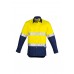 Mens Hi Vis Spliced Industrial Shirt - Hoop Taped