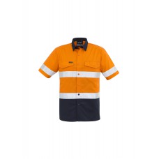 Mens Rugged Cooling Taped Hi Vis Spliced S/S Shirt Mens Rugged Cooling Taped Hi Vis Spliced S/S Shirt