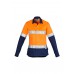 Womens Hi Vis Spliced Industrial Shirt - Hoop Taped Womens Hi Vis Spliced Industrial Shirt - Hoop Taped