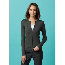 LADIES 2-WAY ZIP CARDIGAN
