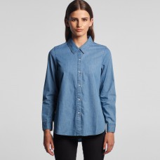 WO'S BLUE DENIM SHIRT