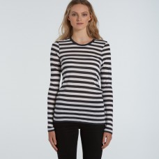 WO'S FINE STRIPE L/S TEE