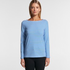 WO'S BOWERY STRIPE L/S TEE